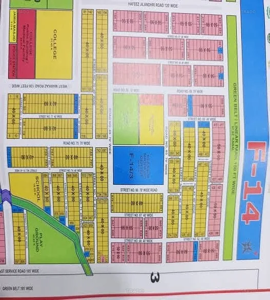 356 Square Yards Plot for Sale in F-14/3 Islamabad In Only