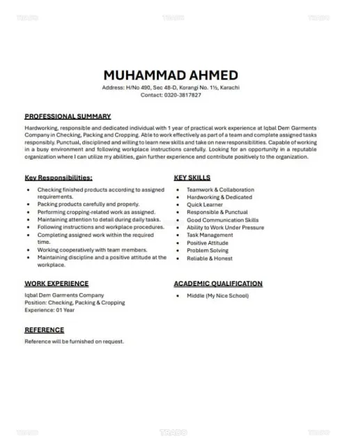 I Need a Job, Handsome Salary in Karachi